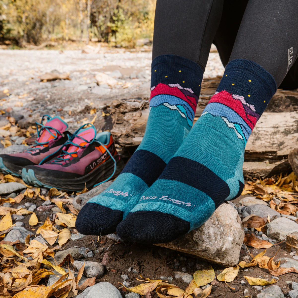 Women's Mirror Lake Micro Crew Midweight Hiking Socks